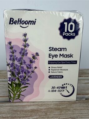 BeHoomi Lavender-scented Steam Eye
Masks designed for relaxation & stress relief